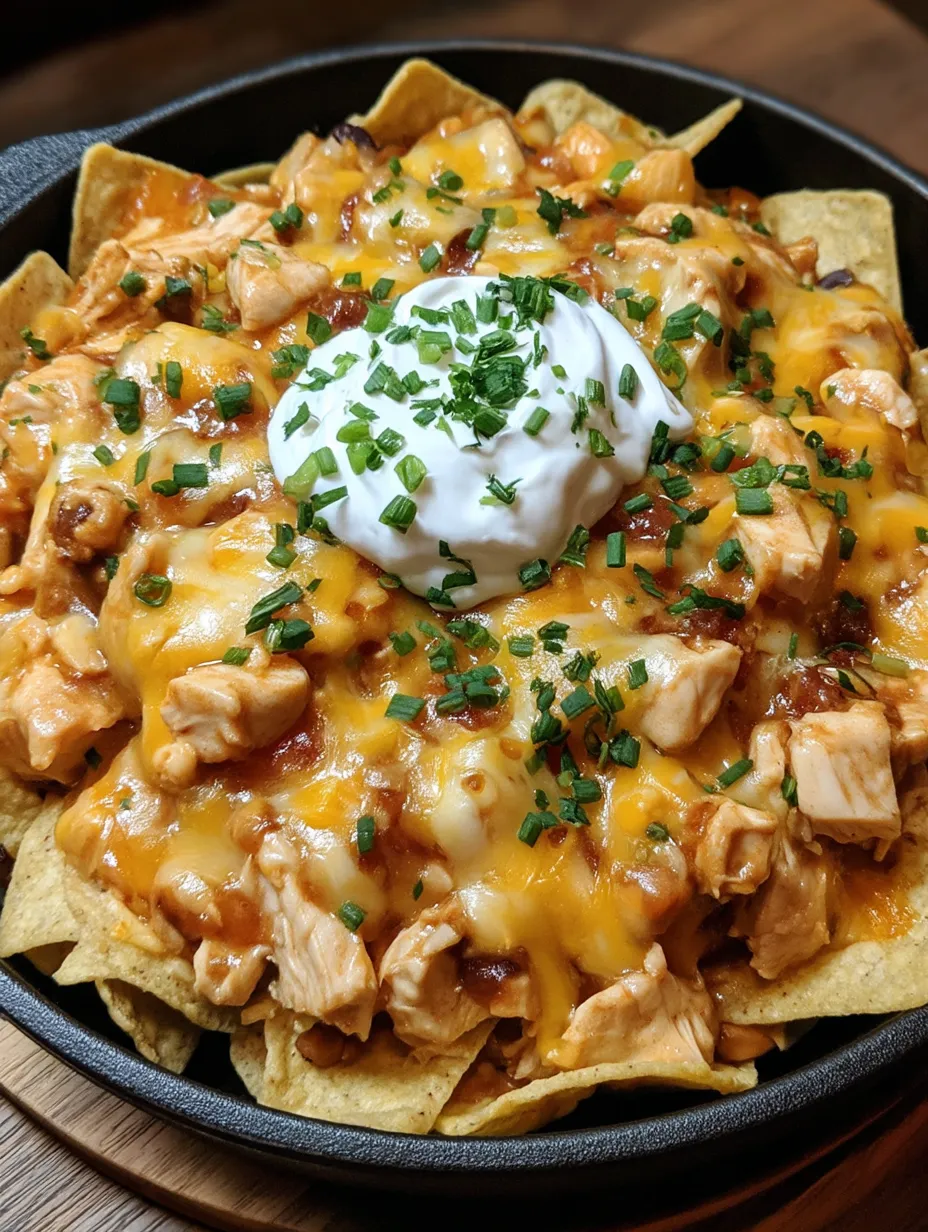 Crockpot Creamy Chicken Nachos