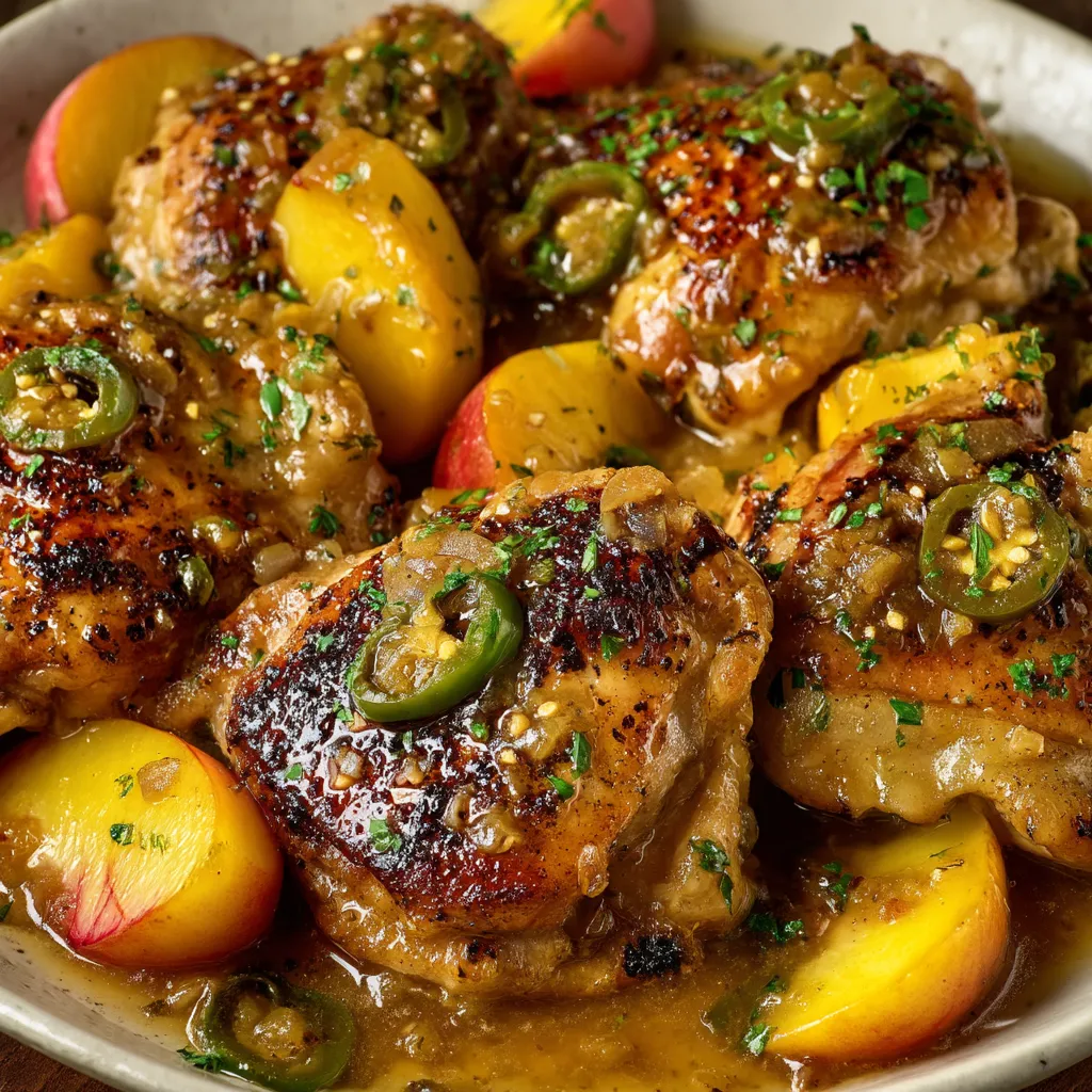 Jalapeno Peach Chicken