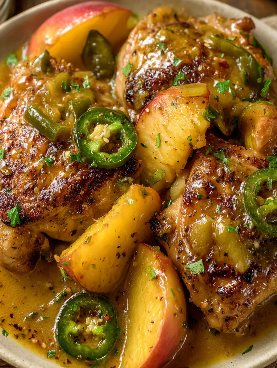 Jalapeno Peach Chicken