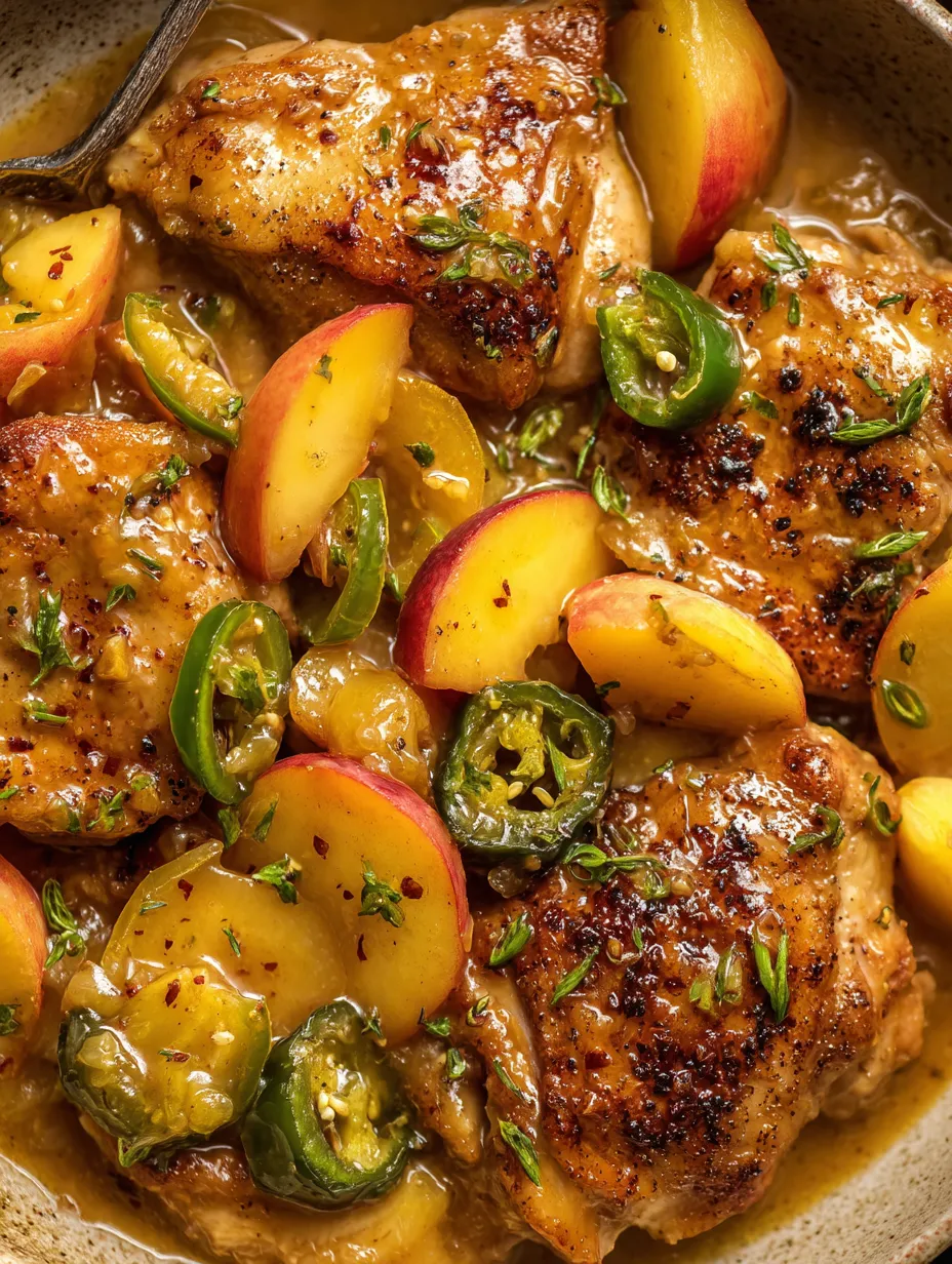 Jalapeno Peach Chicken