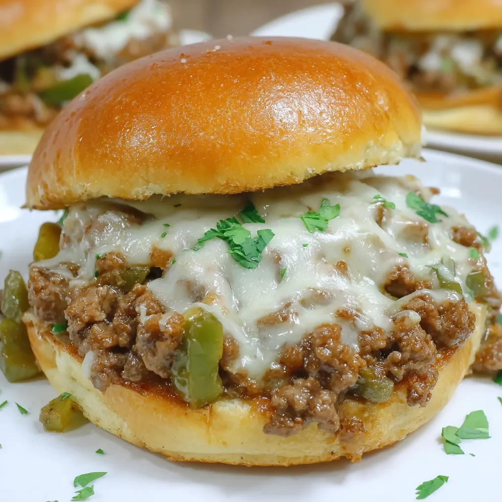 Philly Cheese Steak Sloppy Joes