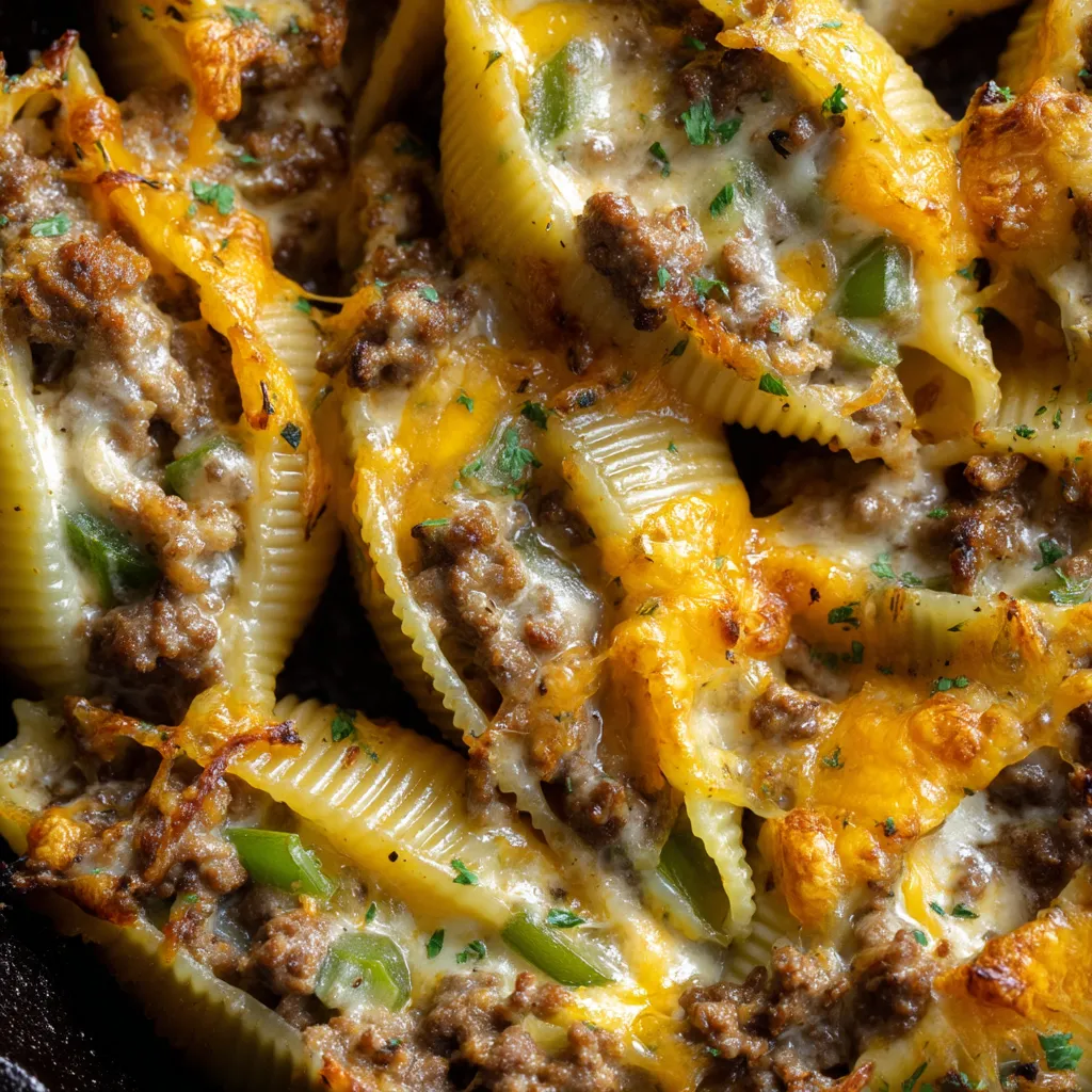 Philly Cheesesteak Stuffed Shells