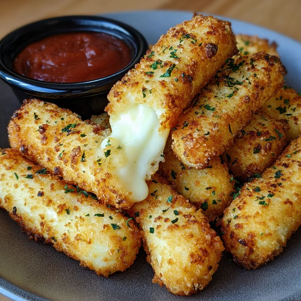 Gooey, Golden, Air-Fried Mozzarella Dreams