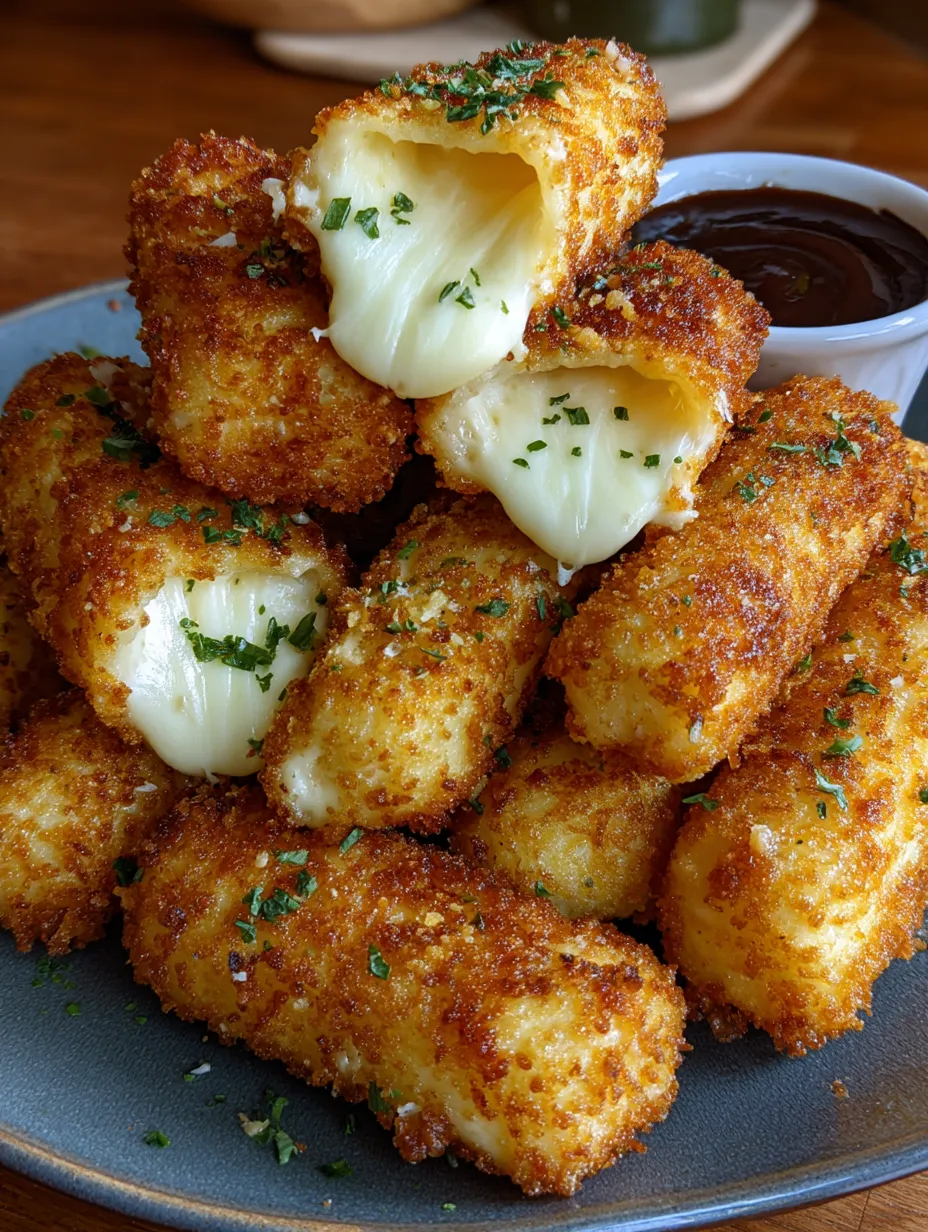 Gooey, Golden, Air-Fried Mozzarella Dreams