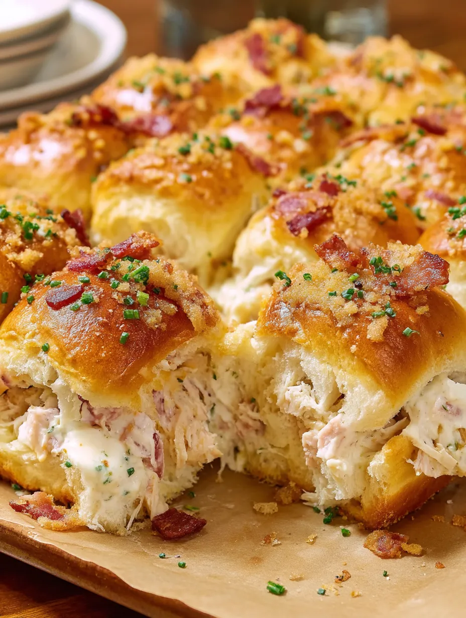 Chicken Bacon Ranch Pull Apart Rolls