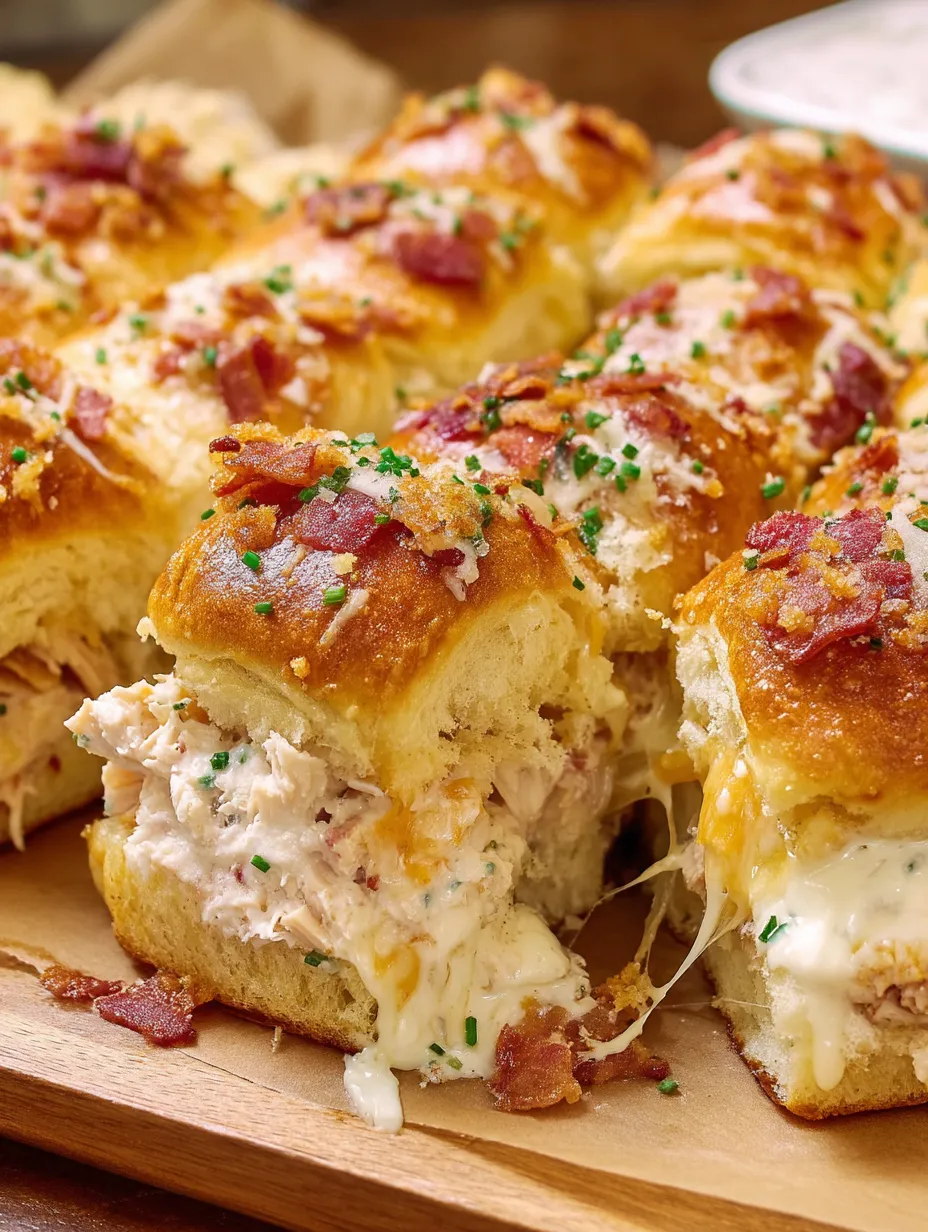Chicken Bacon Ranch Pull Apart Rolls