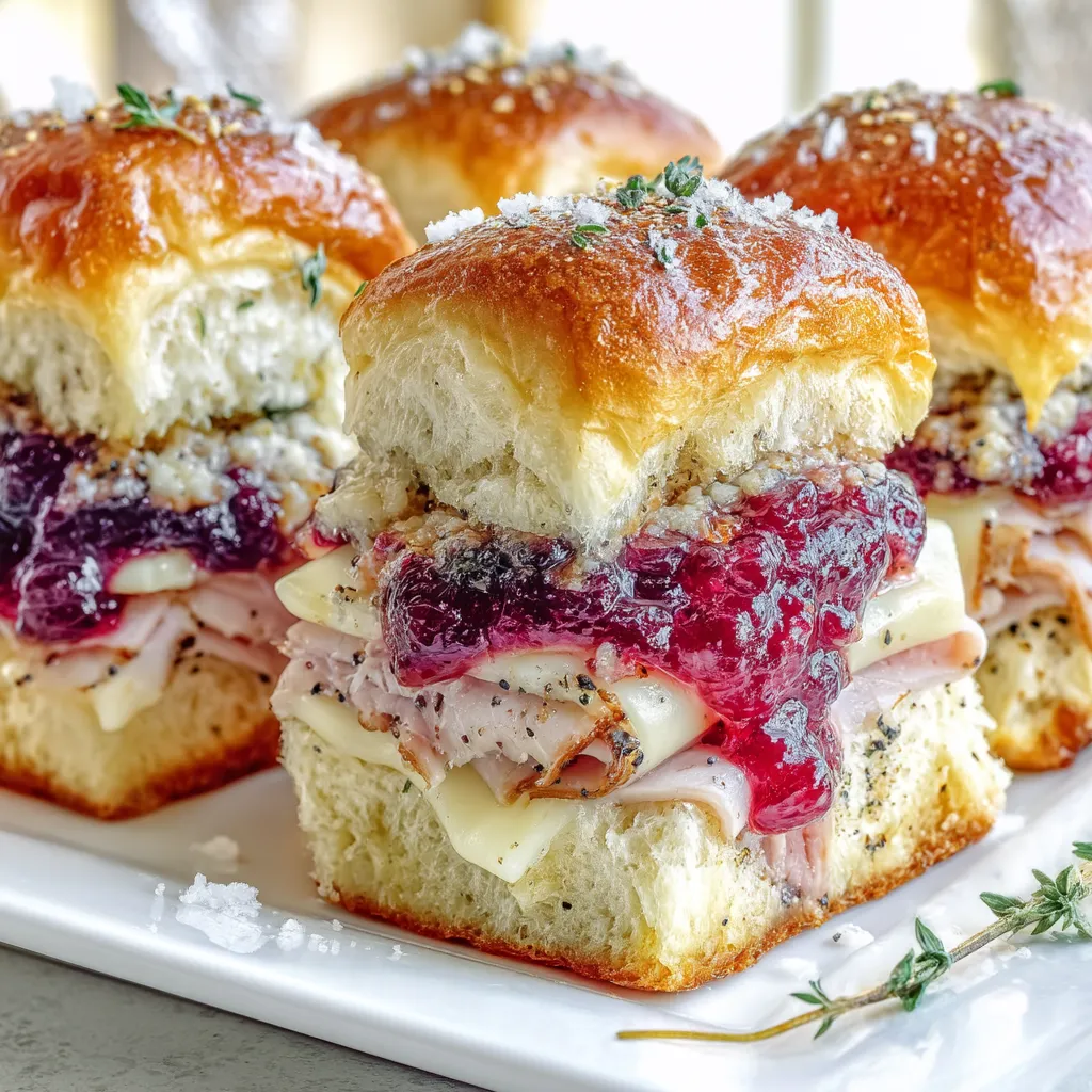 CRANBERRY TURKEY SLIDERS