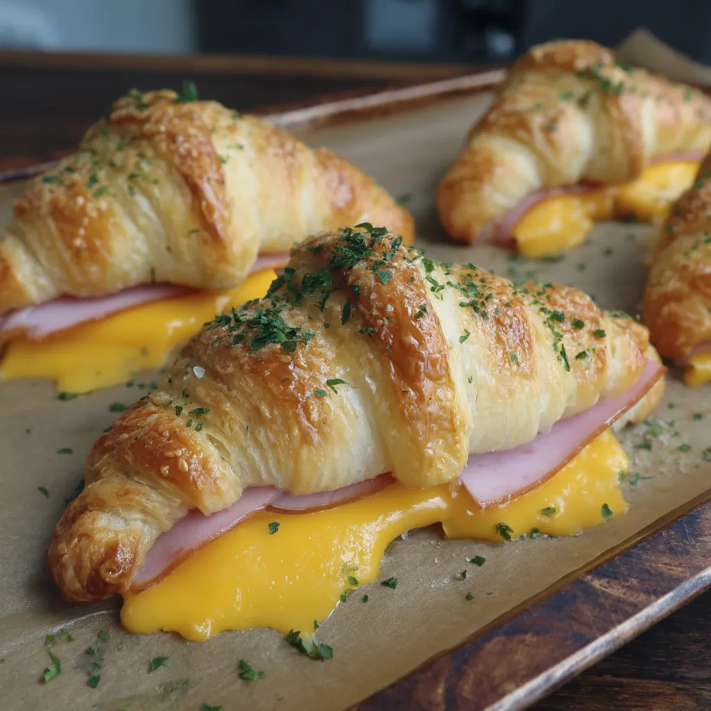 Ham And Cheddar Crescent Roll-Ups Recipe