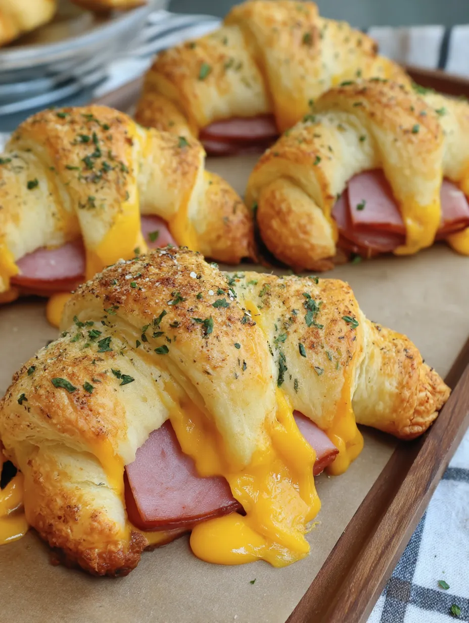 Ham And Cheddar Crescent Roll-Ups Recipe