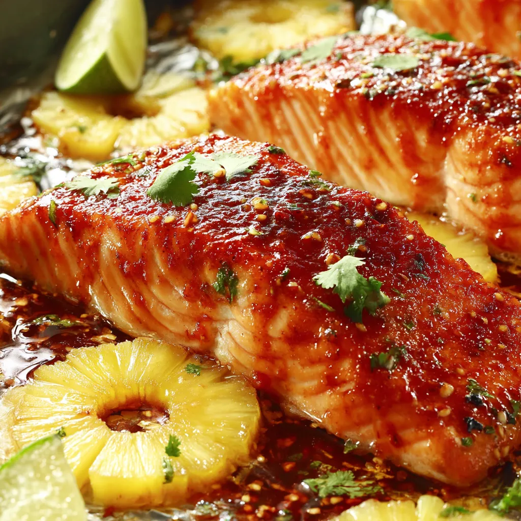 Baked Pineapple Salmon