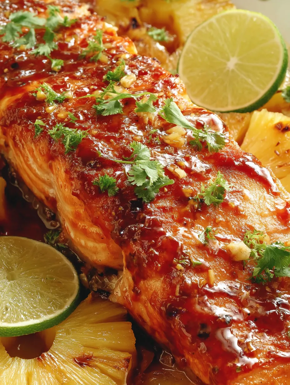 Baked Pineapple Salmon