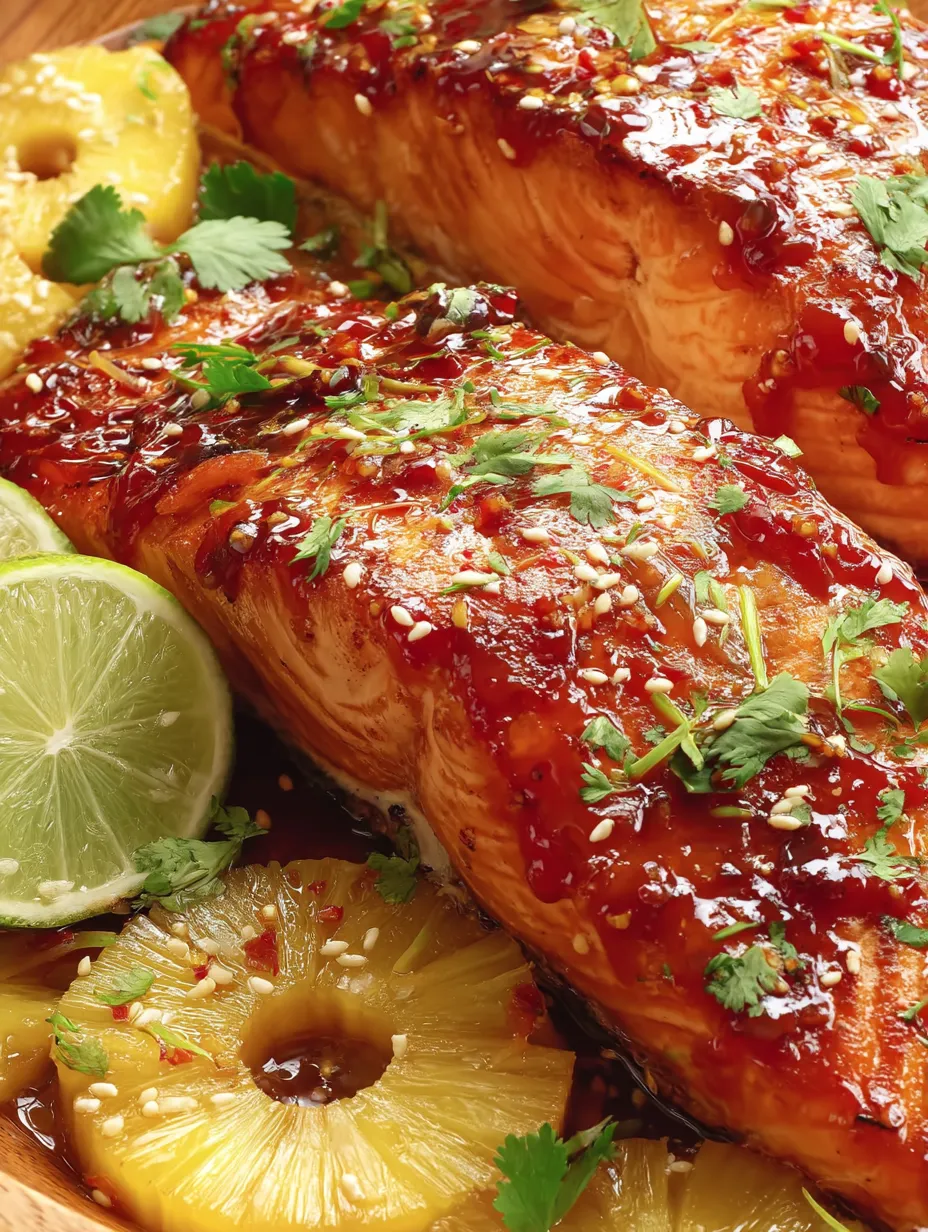 Baked Pineapple Salmon