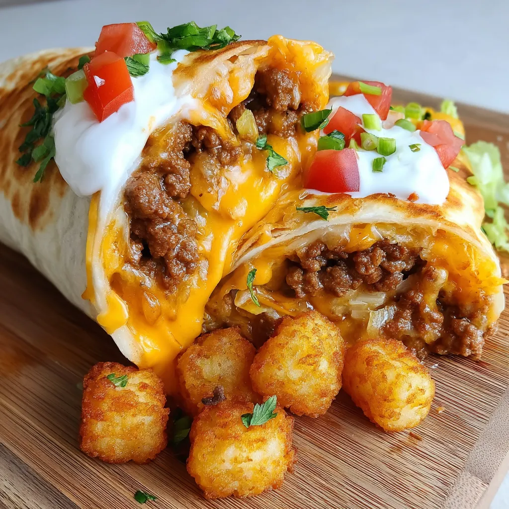Cheesy Potato Burritos