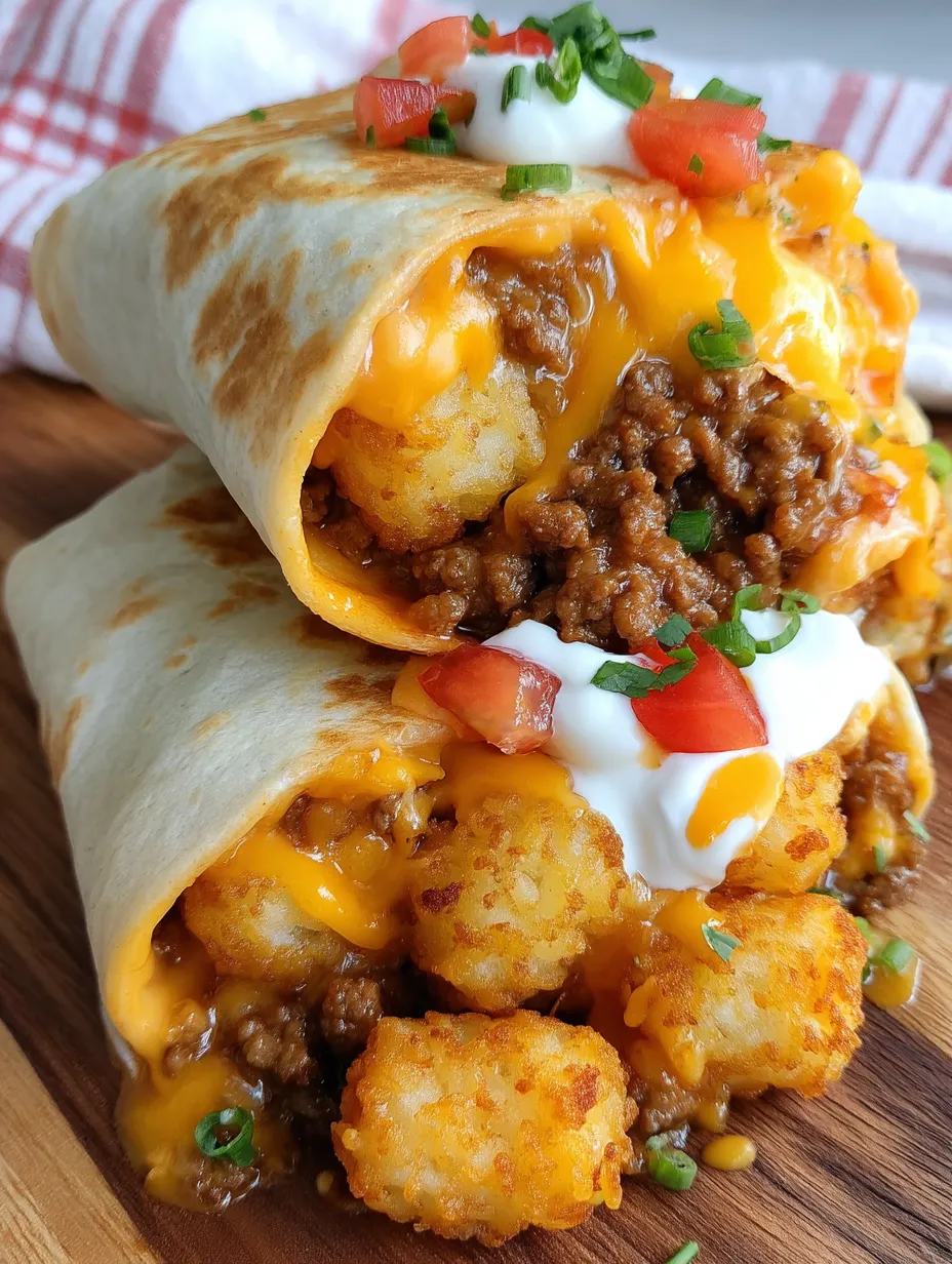 Cheesy Potato Burritos