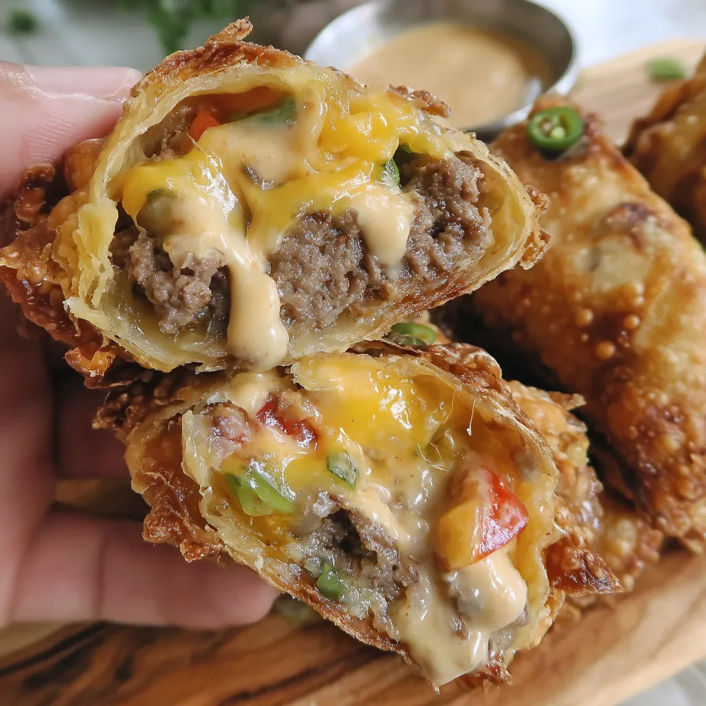 Cheeseburger Egg Roll Recipe