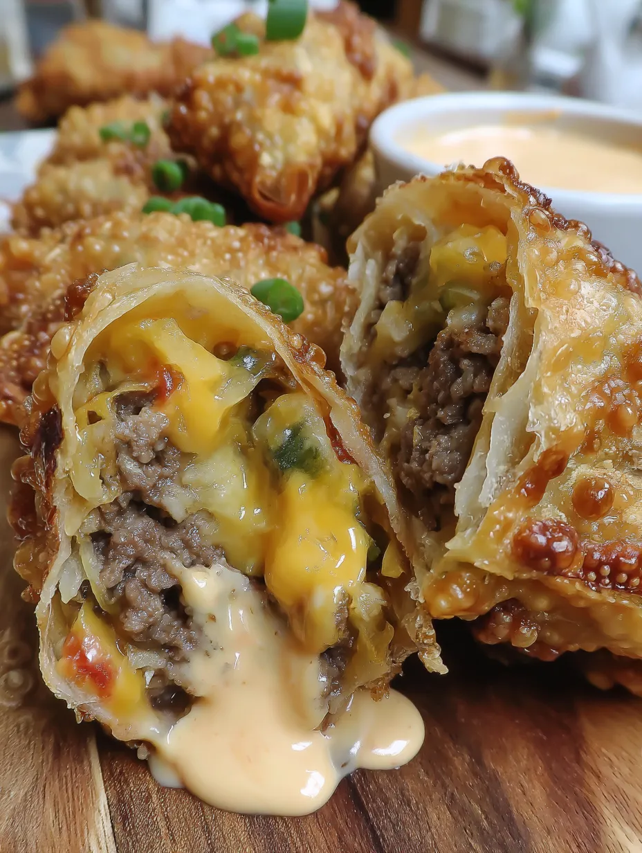 Cheeseburger Egg Roll Recipe