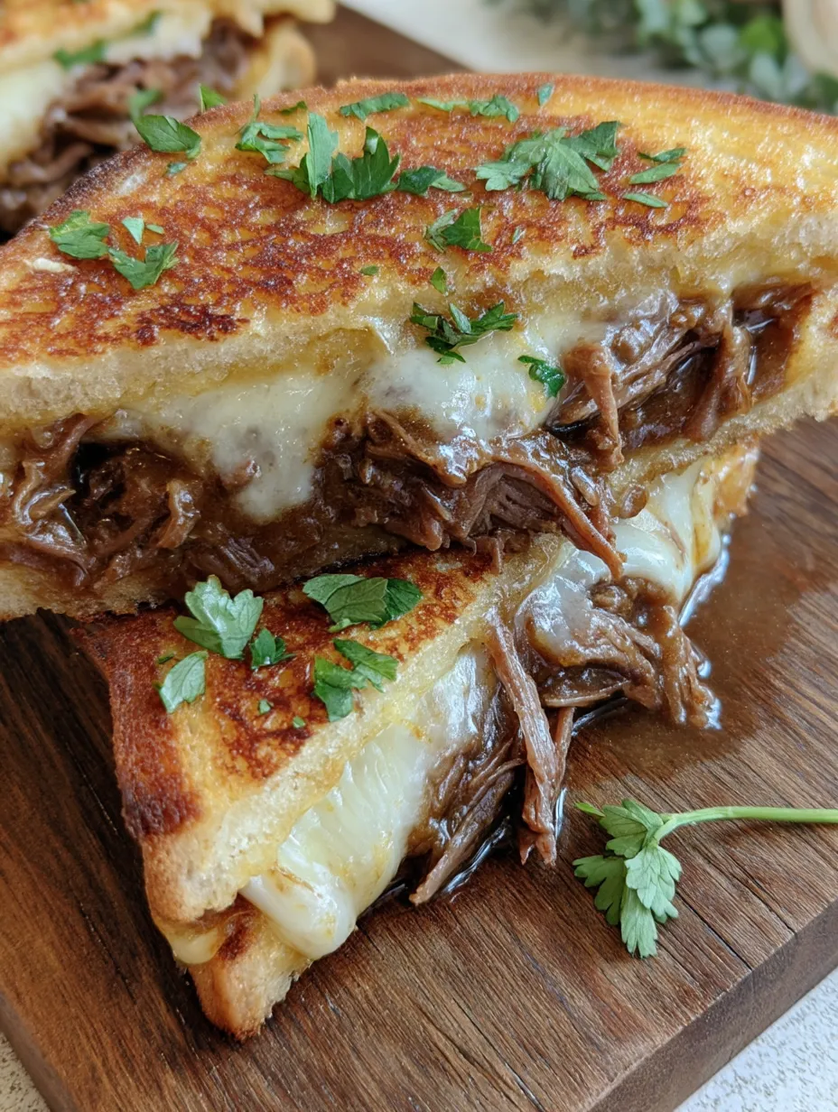 Copycat Disneyland Beef Birria Grilled Cheese Sandwich