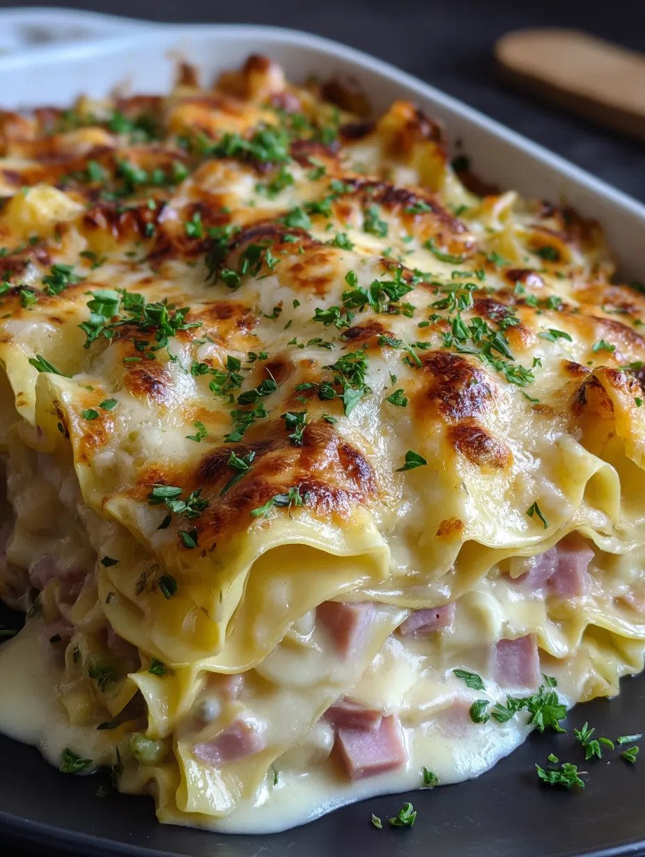 Lasagna with Ham and Cheese