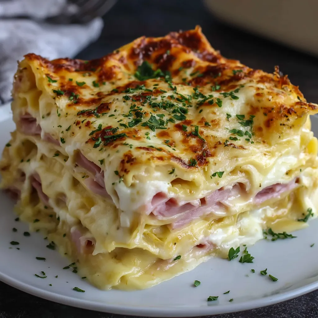 Lasagna with Ham and Cheese