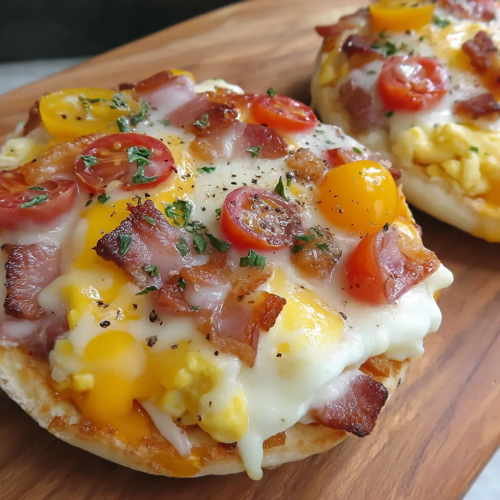 English Muffin Breakfast Pizza