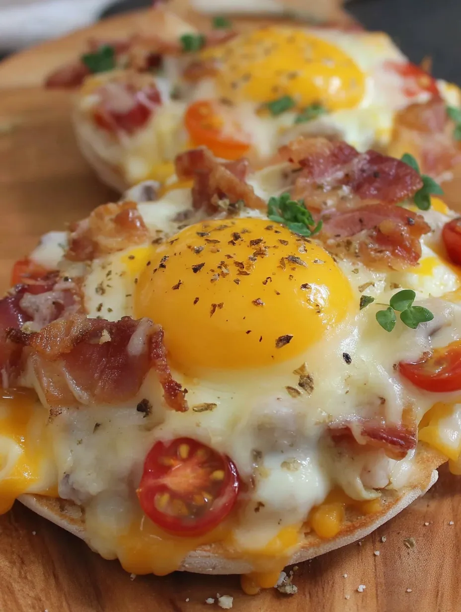 English Muffin Breakfast Pizza