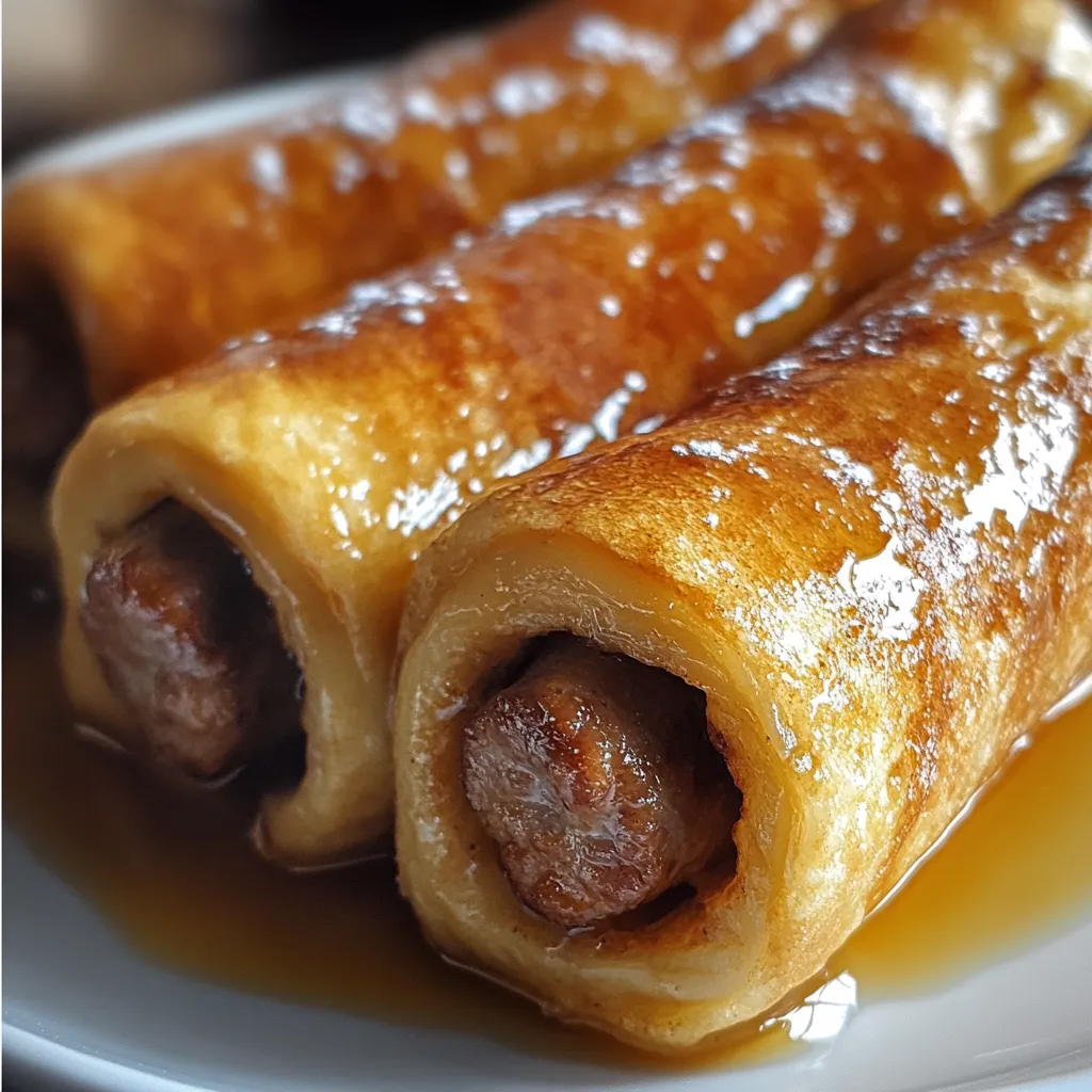 Sausage French Toast Roll-Ups