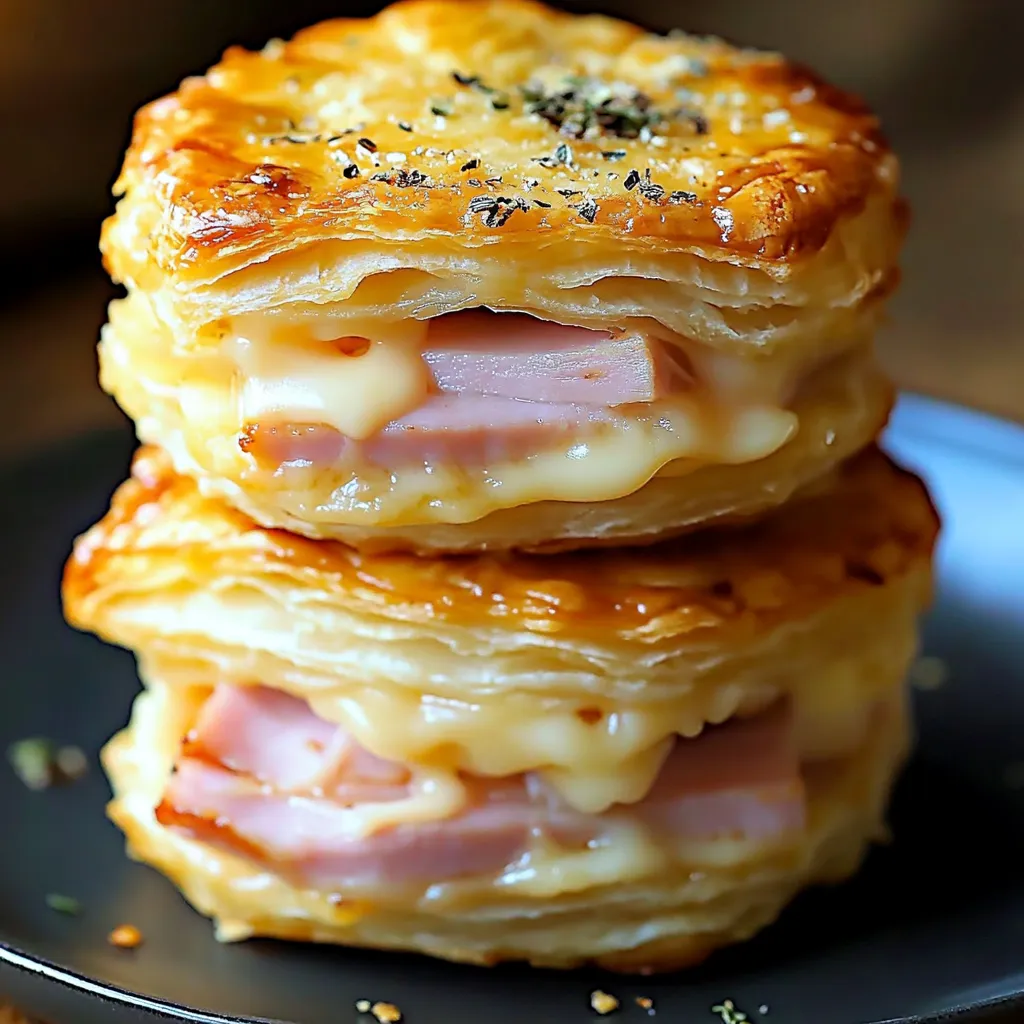 Three pieces of food on a plate.