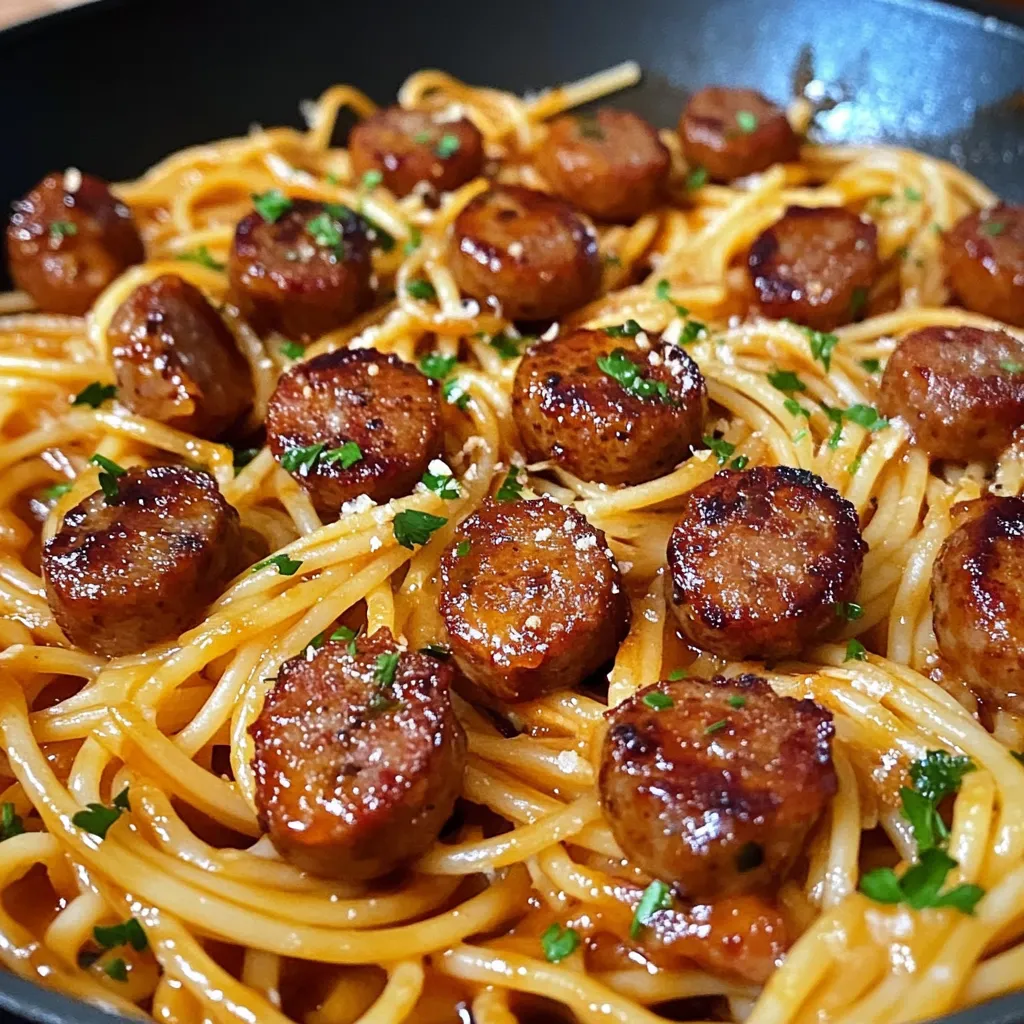 A bowl of spaghetti with meatballs.