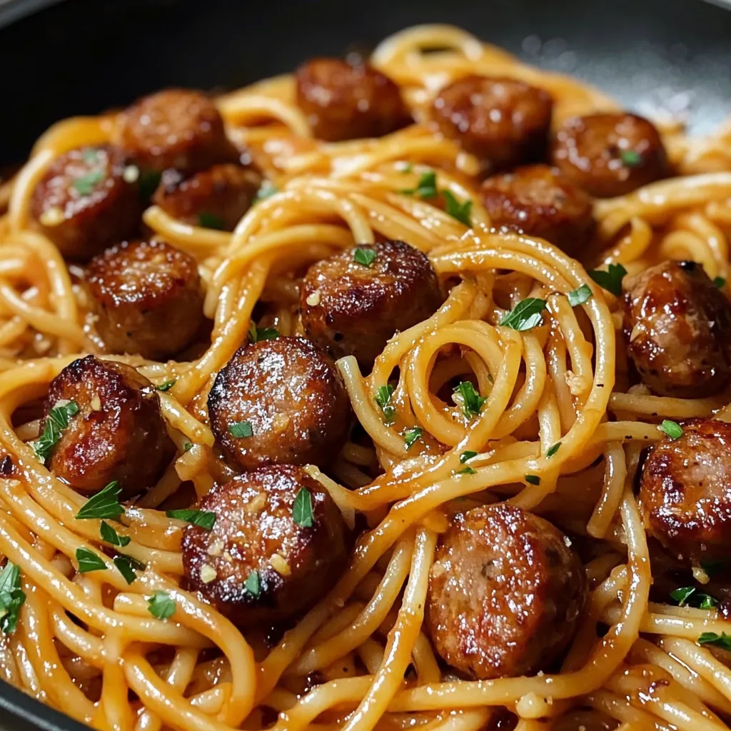 A plate of spaghetti with meatballs.
