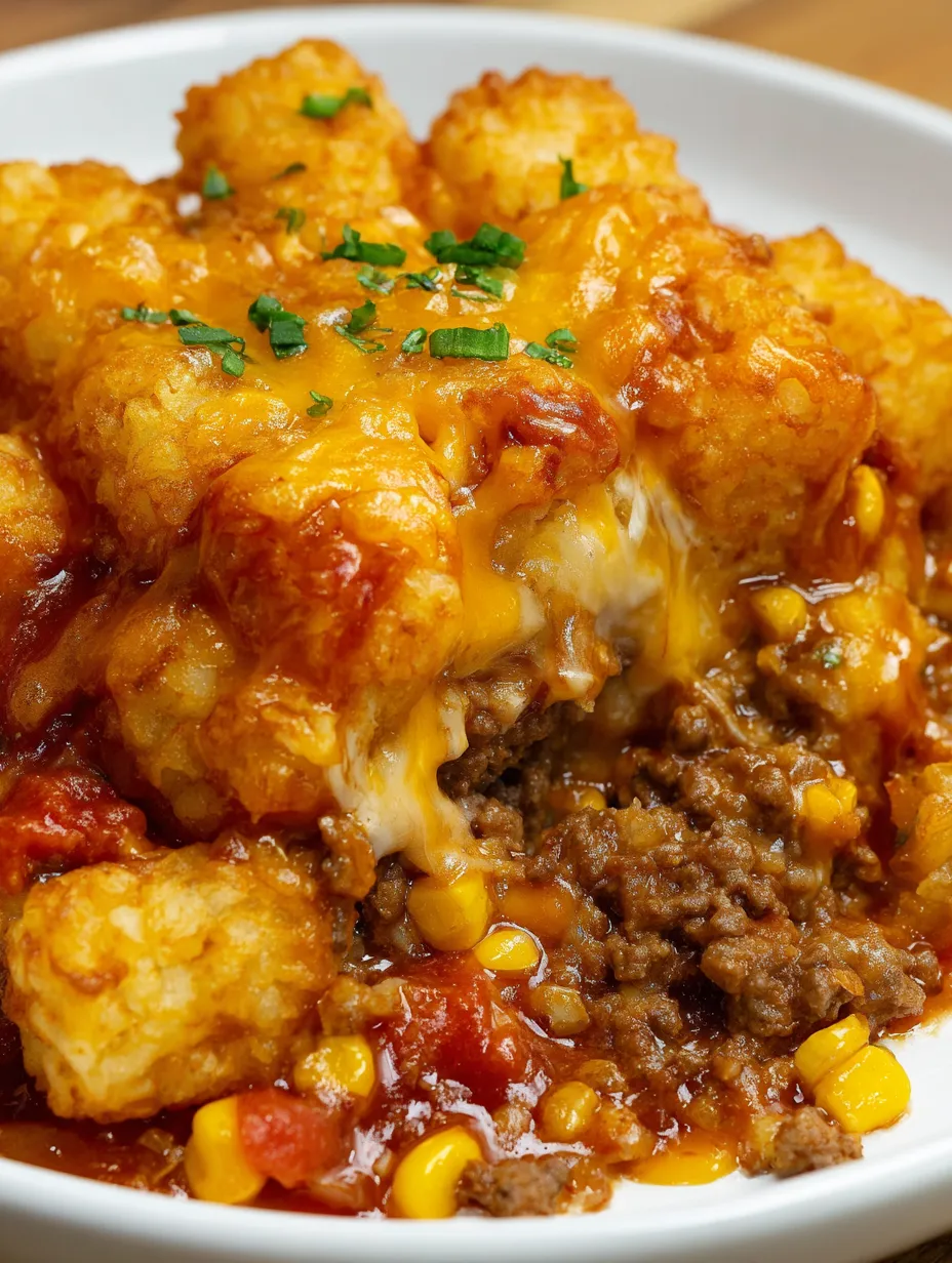 A close up of a delicious cowboy casserole.