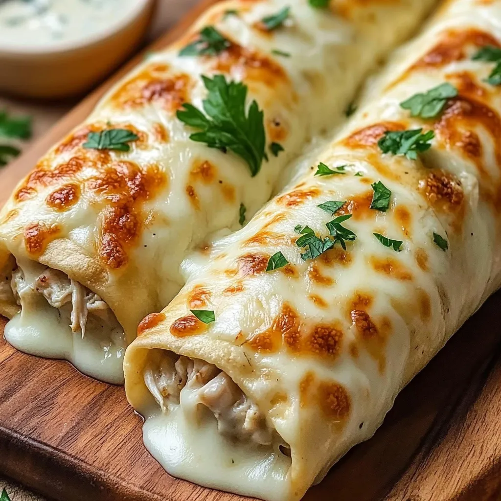 Two pieces of food on a wooden board.