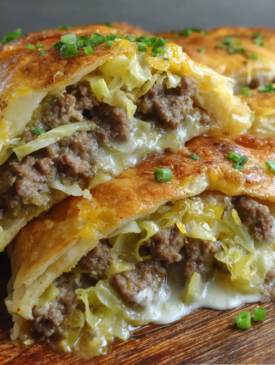 A close up of a delicious looking Ultimate Runza Casserole.