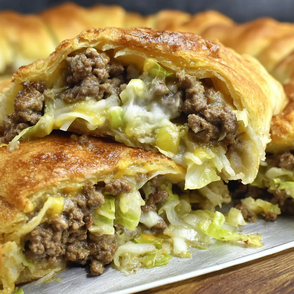 A close up of a delicious looking Ultimate Runza Casserole.