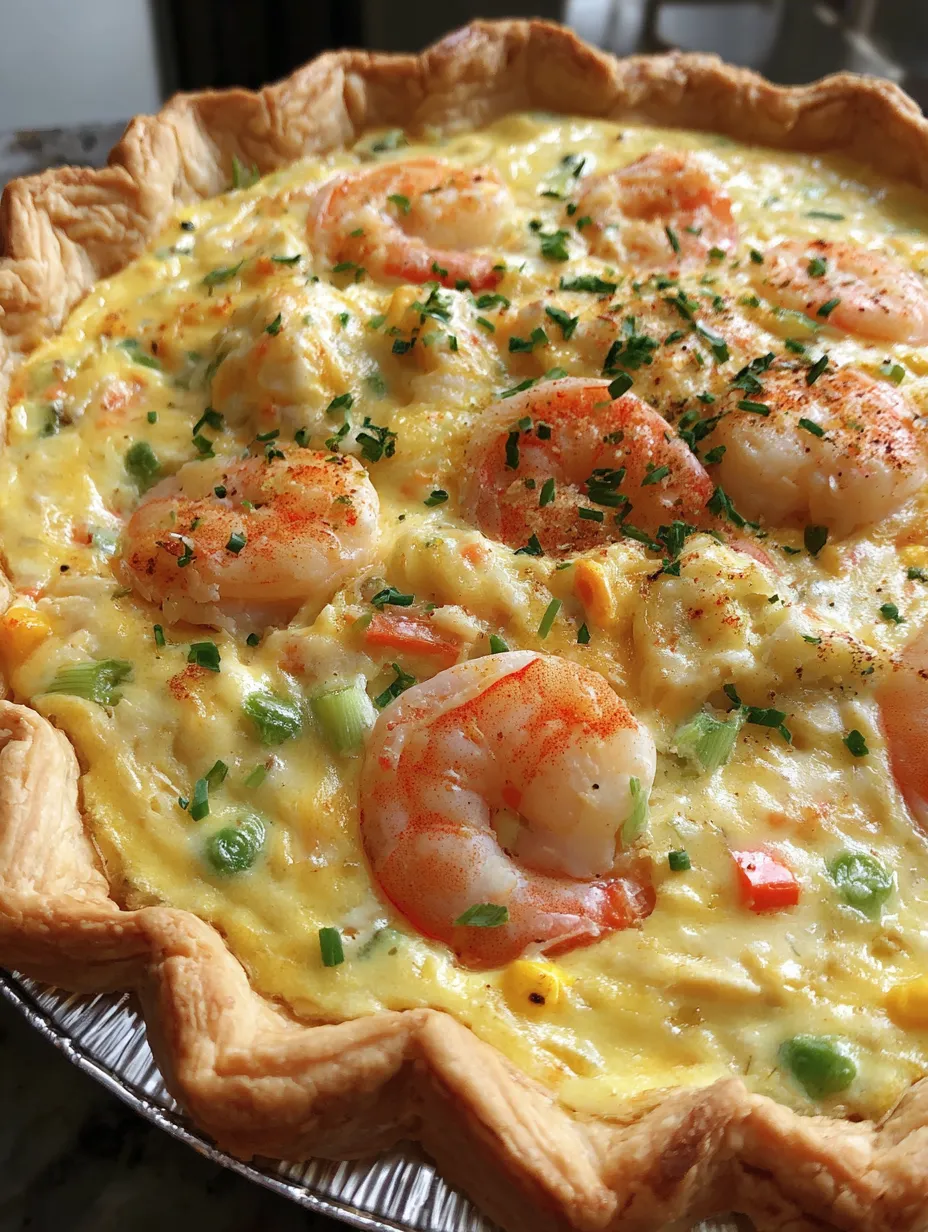 A Florida Shrimp Pie with a crust.