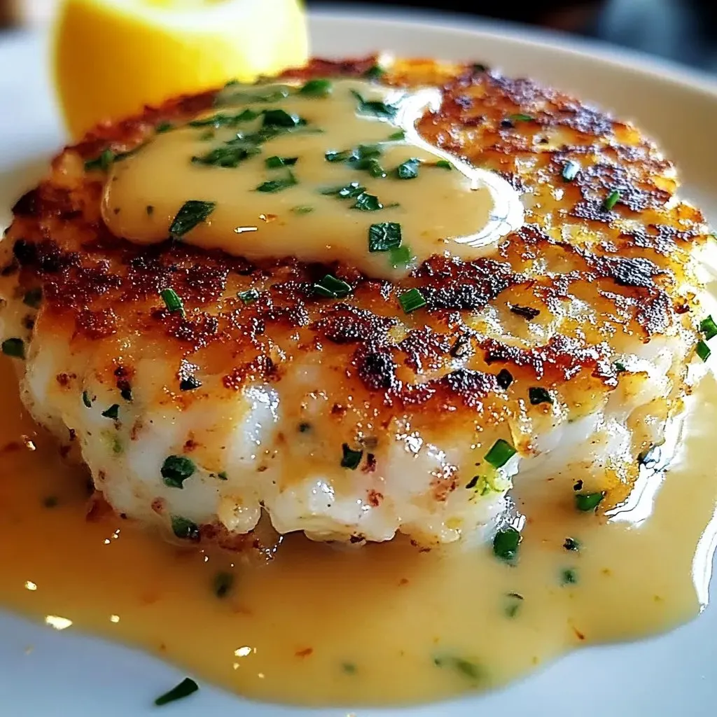 A piece of fish with a lemon wedge on top.