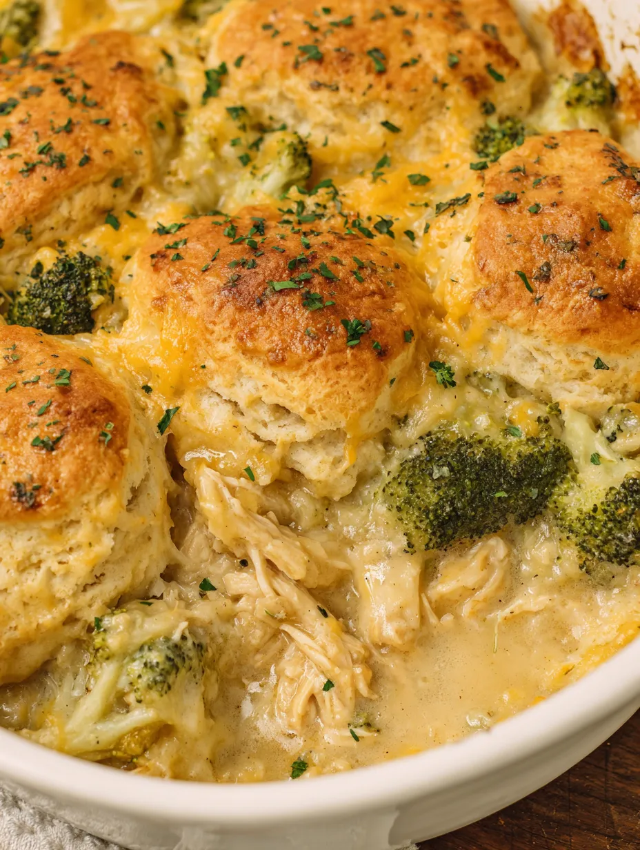 A dish with broccoli and biscuits.