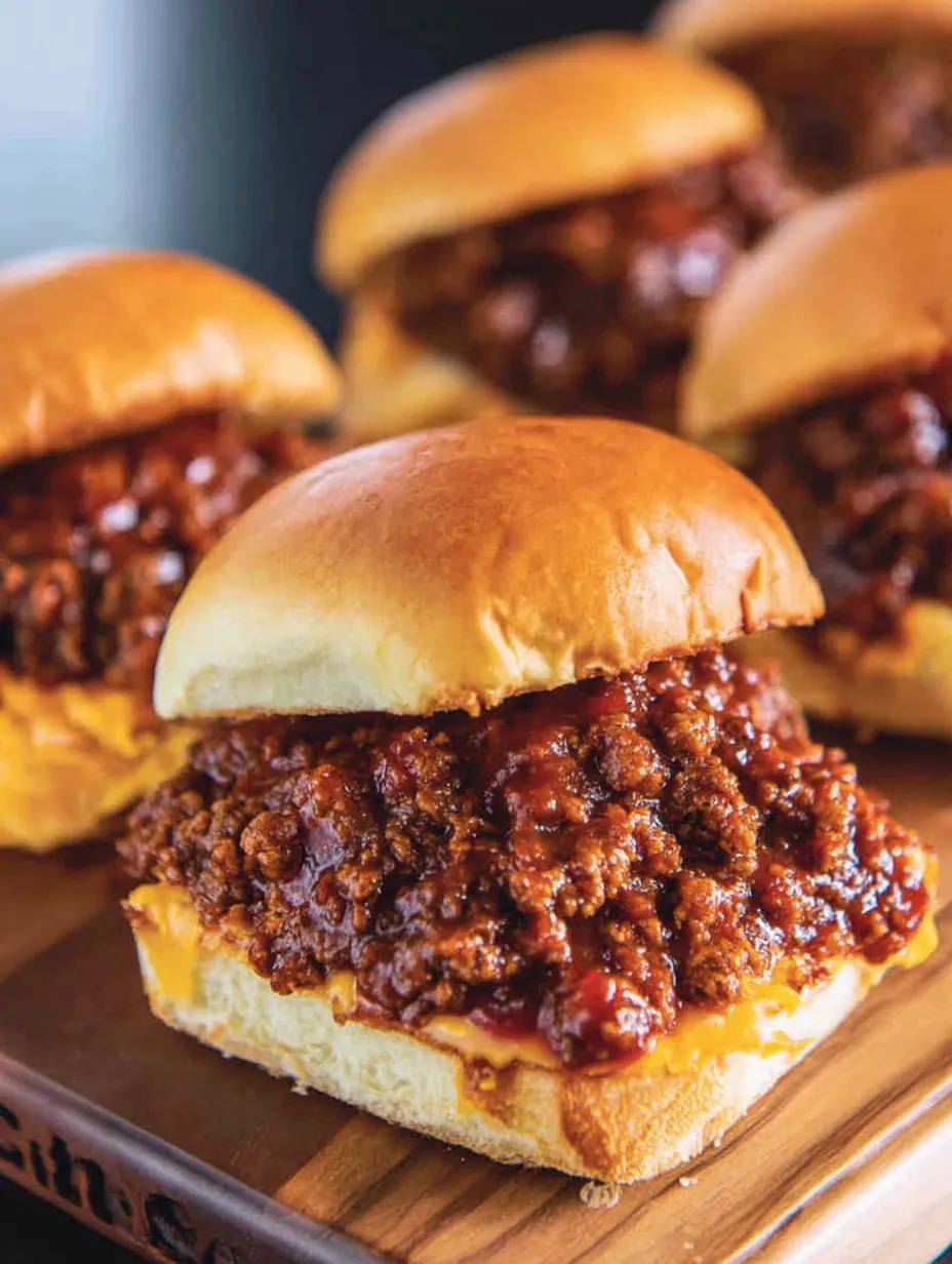A plate of BBQ beef sloppy joes.