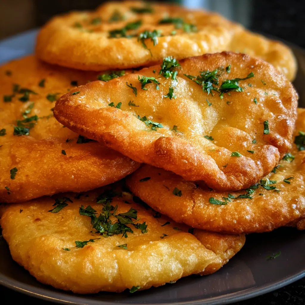 A plate of food with green herbs on top.