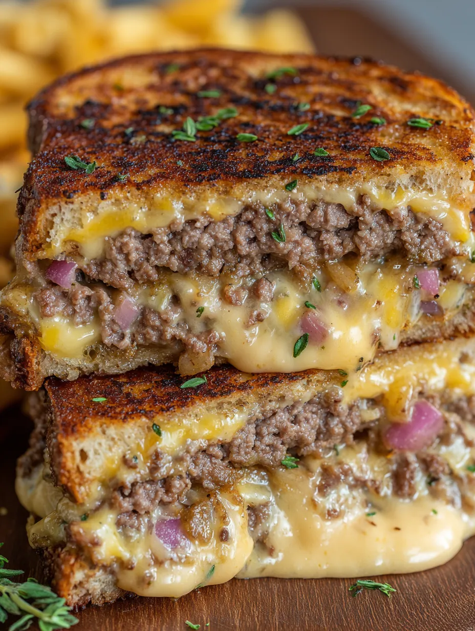 A sandwich with meat and cheese on top.
