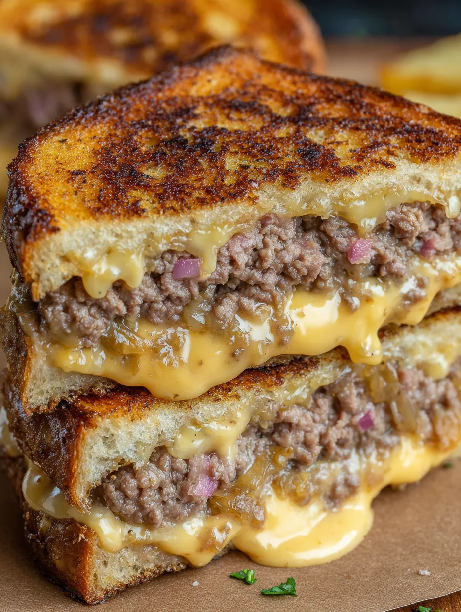 A sandwich with meat and cheese on it.