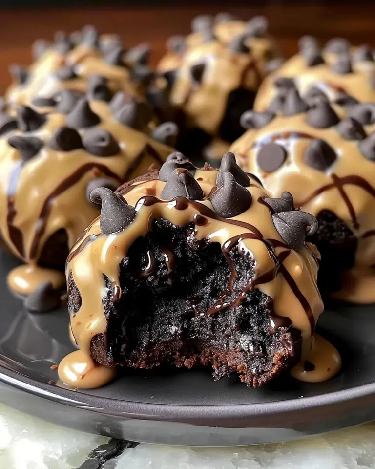 Chocolate chip cookie dough brownie bombs.
