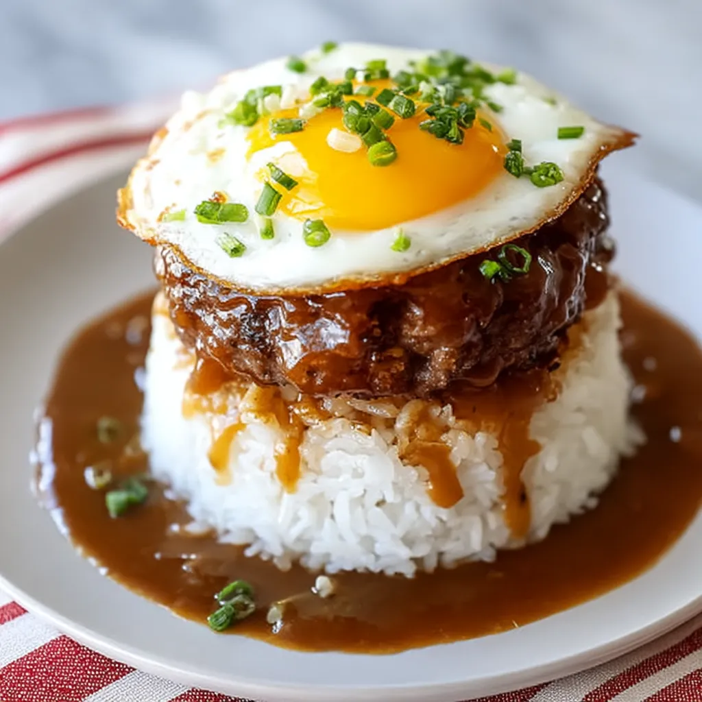 A plate of food with rice and an egg on top.