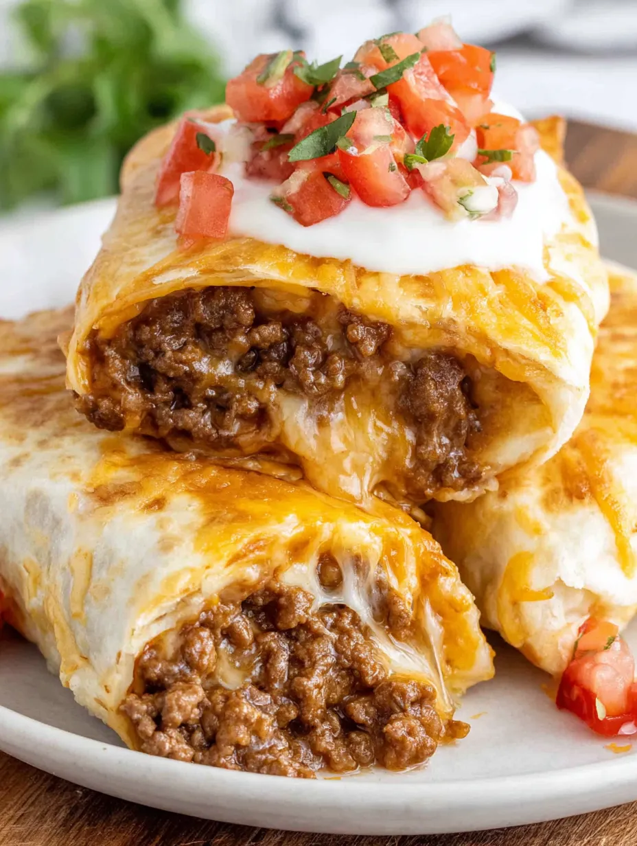 A beef meximelt recipe with tomatoes and cheese.
