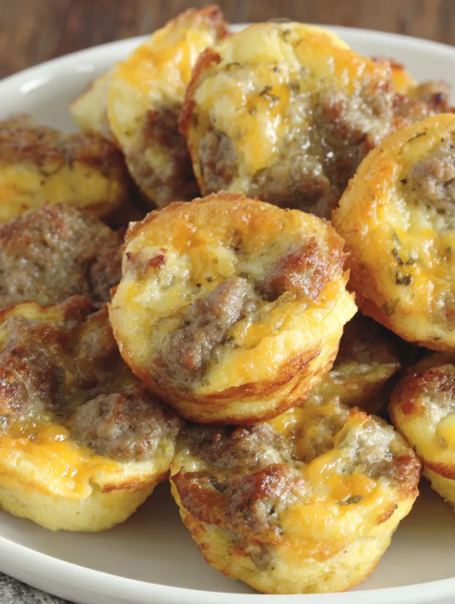 A plate of sausage and cheese bites.