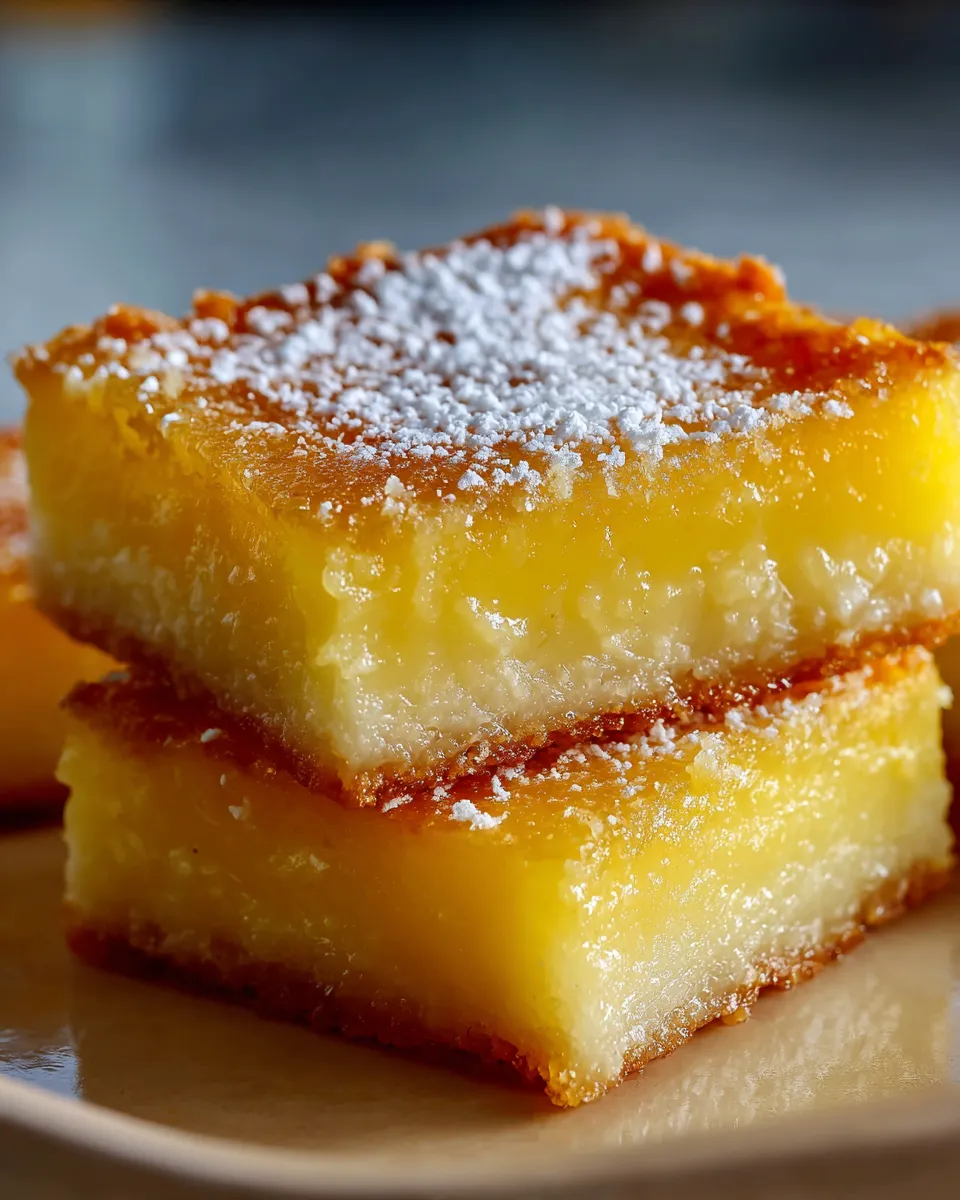 Two-Ingredient Lemon Bars.