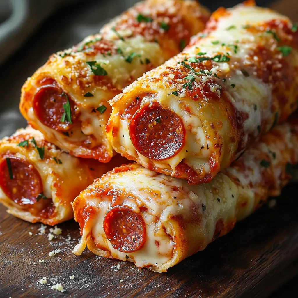 Three pieces of pepperoni pizza on a wooden table.