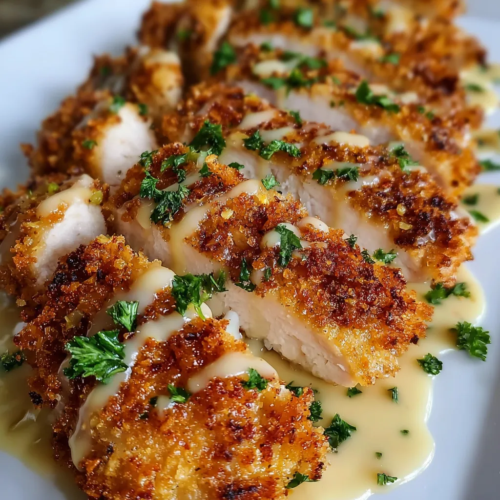 Garlic Parmesan Crusted Chicken.