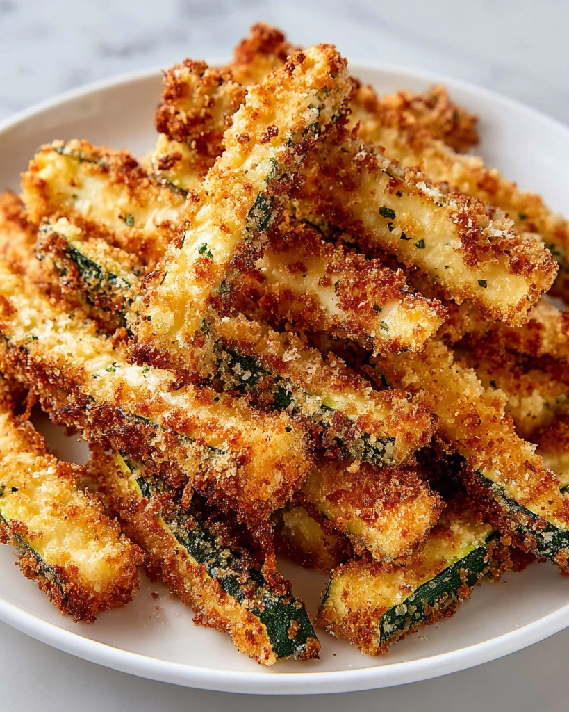 Crispy air fryer zucchini fries.