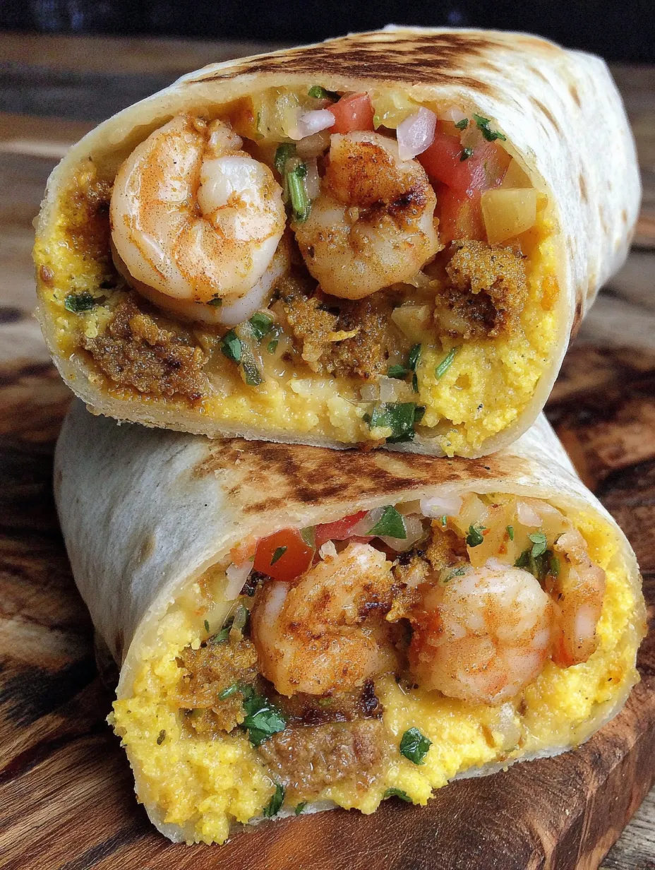 A Shrimp and Grits Crunch Wrap.