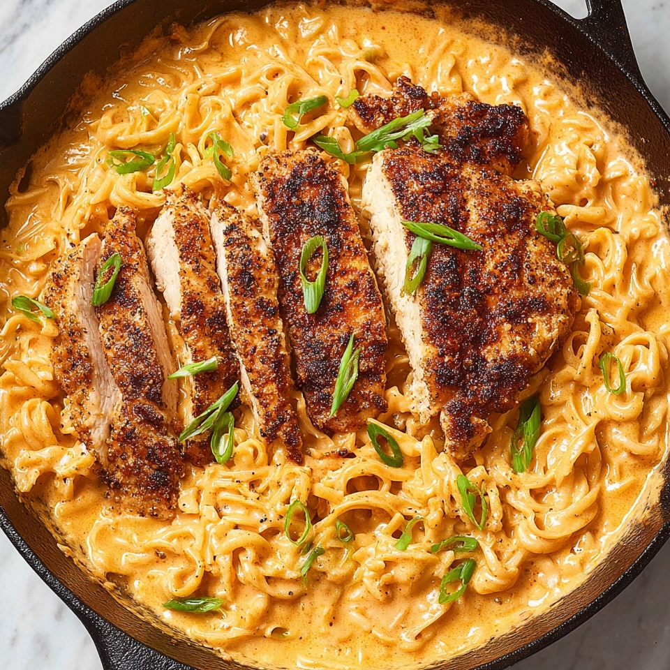 A pan of chicken and noodles.